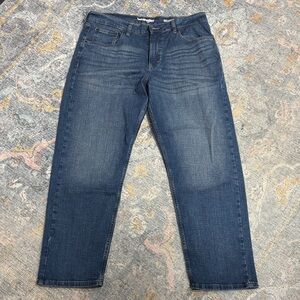 Wrangler Men's Dark Blue Relaxed fit Jeans